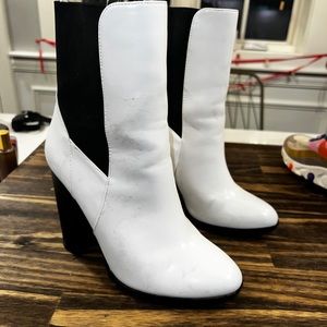 Women’s white booties